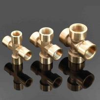 1/8 -3/4  BSP Female Brass Equal Cross 4 Ways Pipe Connector Fitting Coupler 1/8"