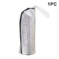 1/2Pcs Aluminum Foil Water Bottle Bag Thermal Insulated Sleeve Beverage Carrier Pouch Insulator Bag For Traveling Fitness Outing