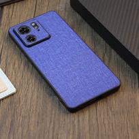 For Motorola Moto Edge 40 40Neo Case Luxury Skin Soft TPU Edge + Hard Fabric Back Cover Protective Case for Moto G84 Neo40 shell For Moto edge 40 Neo mėlyna