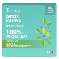 Teabox Detox Kahwa Herbal Tea 100 Teabags | Made with 8 Natural Ingredients | Helps Cleanse | Immunity Booster | Cold Relief