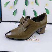 Rudeniniai nauji batai su kulnais moterims Madingi Butterfl Knot Pionted Toe Chunky Heel Moteriški vienviečiai batai Suknelė Biuras Moteriški Siurbliai 35 black