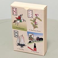 Ukiyo-e Lenormand 36 kortų orakulas 9*6cm, paremtas japonų medžio raižinių ir paveikslų „Plaukiojančio pasaulio“ stiliumi