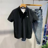 Summer New Small Embroidery Solid Color Slim Lapel Short-sleeved Polo Shirt Korean Style Fashionable and Versatile M juoda