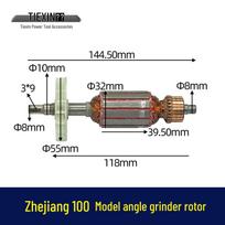 Item No. 02212: Angle Grinder Motor Rotor Repair Kit