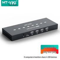 MT-viki 8-Port 4-Device USB KVM Switch