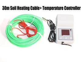 Greenhouse Plant Aquarium Heating Cable +Temp Controller Breeding Warming Wire Thermostat Underfloor Heating Soil Air Hotline