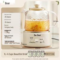 Little Bear 1L All-Glass Smart Multi-Function Health Pot CN plug (adapter included)