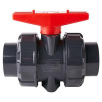 Wanduo UPVC Plastic Double Union Ball Valve, DN40 (50mm ID)