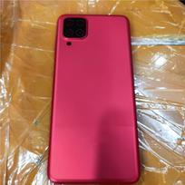 Samsung Galaxy A12 A125 A125F SM-A125F galinio akumuliatoriaus dangtelis, galinio korpuso dangtelis su šoninio mygtuko pakeitimo dalimis raudona