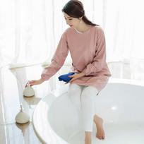 Prijuostė Kitchen Fashion Waterproof Smock Suaugusiųjų namų darbo drabužiai ilgomis rankovėmis Moterų prijuostė