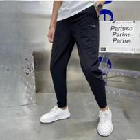 Vyriškos madingos sportinės kelnės vasarinės su raišteliu laisvos kasdienės kelnės vyrams Leginsai 40 juoda