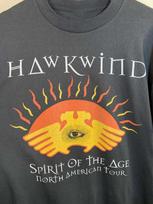 HAWKWIND Grupės Juodi Medvilniniai Marškinėliai Dovana Gerbėjui Unisex Marškinėliai L orange