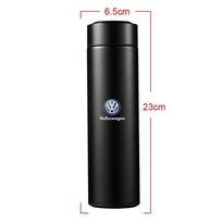 Volkswagen VW Automobilio išmanusis termosas su temperatūros rodikliu Kavos puodelis Volkswagen Golf-5 6 7 Bora Jetta POLO MK4 MK6 black