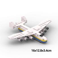 MOC statybinių kaladėlių lėktuvo modelis „Shuttle“ transportinis lėktuvas su stovu vaikams, kolekcionieriams, kaladėlių žaislas