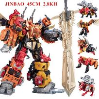 Jinbao Oversized Bruticus Warbotron Onslaught Brawl Swindle Blast Off MMC PREDAKING Figure Transformation Robot Durable Toy
