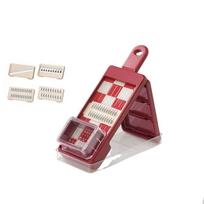 Manual Operation Vegetable Fruit Slicer Washable Potato Chopper Food Grater  Household Use raudona