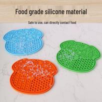 Silicone Slow Feeder Lick Mat: Anti-Choking, Non-Slip Suction Cup for Dogs & Cats mėlyna