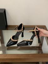 Women's Nude Pointed Toe Thin Heel Summer Sandals - Perfect for Daily Wear 34