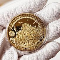 Commemorative medal for the 26th anniversary of Macau's return, craft gift, casual gift, Macau commemorative coin 40*1.5