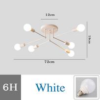 Šiuolaikiniai LED šviestuvai valgomajam Svetainės Šiaurės šalių vaikų miegamojo Loft Stuy lubų lempa Juodas auksas Retro geležies lubų šviestuvas No Include LED Bulb