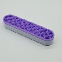 Shelf Makeup Brush Holder Nail Pen Holder Display Stand Rack Brush Storage Case Silicone Organizer Drying Shelf for Makeup Brush Beige purple