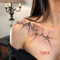 Peties dyglys tatuiruotės lipdukas Helovinas Cosplay Punk netikra tatuiruotė moteriai vyrui raktikauliui Laikinos tatuiruotės Faux Tatouage Femme