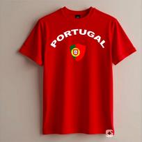 Personalised Portugal Football T-Shirt Soccer Fans Sports Name Number Tee Unisex S