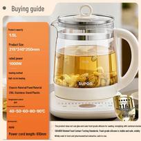 Supor 1.5L 316L Stainless Steel Electric Health Pot CN plug (adapter included)