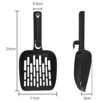 Cat Litter Scoop Plastic Cats Litter Shovel Long Handle Scoops for Cats Toilet Cleaning Hangingable Cat Sand Scoop Pet Supplies