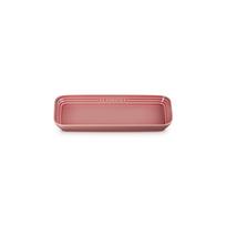 Le Creuset Lege Rectangular Plate 25cm Rose Quartz Heat Resistant Cold Microwave Oven Dishwasher Safe Baking Dish Long Rectangle Fish Grilled