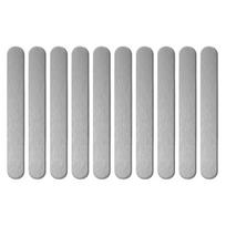 new Magnet Metal Strips for Phone Case Steel Plates 10pcs Self-Adhesive Metal Strips for Phone Case Vehicle Craft Room Fridge pilka spalva