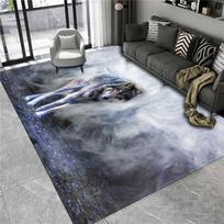 Vilko kilimas 3D gyvūnų grindų kilimėlis vonios kambariui didelis flanelinis kilimas svetainės miegamojo baldams kilimėlis poilsio kilimas prie lovos 60cm x 90cm