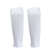 Men's Football Socks Shin Pads Leg Cover Women Grip Cutsocks Football Sock Kids Pressure Socks Children Adult Training Knee Pads white