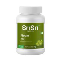 Sri Sri Tattva Neem Tablet 300mg 60Tab | Natural Herbal Supplement for Skin Health & Detox