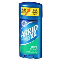 Arrid Xx Extra Extra Dry Solid Antiperspirant Deodorant, Ultra Fresh, 2.6 Oz