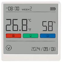 Yúnqín Large Screen Indoor Temperature Humidity Monitor Clock