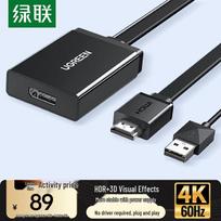 UGREEN HDMI 2.0 to DisplayPort 1.4 Converter Cable