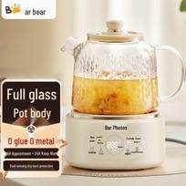 Bear All-Glass Health Tea Kettle with Thermostatic Control, 1L CN plug (adapter included)