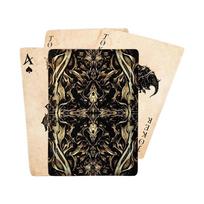 Vintažinis pokerio kortų komplektas Išskirtinė Velnias Akis Juokingos žaidimo kortos Unikalus skaidrus raštas Šeimos susibūrimo pramogų reikmenys