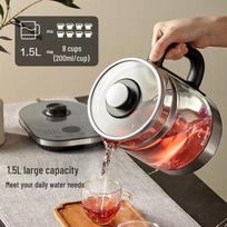SUPOR 1.5L Smart Glass Multi-functional Health Kettle CN plug (adapter included)