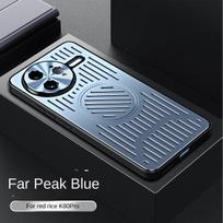 For Xiaomi POCO F7 Ultra Case Luxury Hard Magnetic Heat dissipation Back Cover Protective Cases For Xiaomi POCO F7 Pro Shell Poco F7 Ultra mėlyna