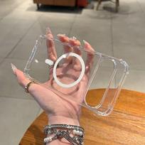 For Google Pixel 10a Case Transparent TPU Anti-drop Magnetic Protective Cover ForGoogle Pixel 10a 5G Simple High-end Phone Cover Google Pixel 10a gryna