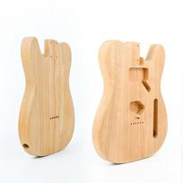 DIY Alder ST Electric Guitar Body with peach wood finish and single tremolo.