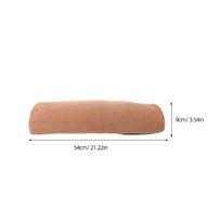 Recliner Leg Rest Pillow 21.3x10x3.5 Inch Soft High-Density Slow-Rebound Sponge Ergonomic Lumbar Bolster Cushion for Sofa Chair šviesiai ruda spalva