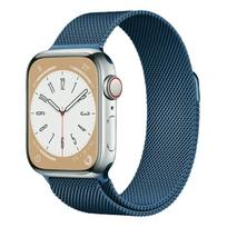 Milanese loop strap for Apple Watch band 45mm 41mm 44mm 40mm 42mm 44mm 45 mm Bracelet Belt iWatch Series 3 4 5 6 SE 7 8 Ultra 49mm 38/40/41mm oro pajėgų mėlyna spalva