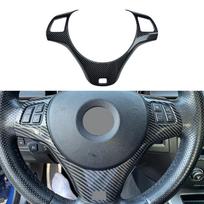Skirta BMW 3 serijos E90 E91 E92 E93 anglies pluošto automobilio vairo dekoratyvinis rėmo lipdymas lipduko juostelės apdailos dangtelis