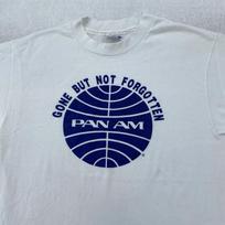 Vintage Pan Am Shirt Mens M/L Gone But Not Forgotten Airline Graphic 80s 90s L