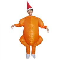 Halloween Cute Turkey Prank Inflatable Costume for Parties & Family Gatherings One Size