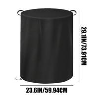 Cover for Fire Pit Sun Protection Dust-Proof Fire Column Protector Cover for Leaves Debris Rain Sunlight Snow Bird Droppings