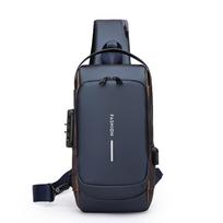 Password Lock Men's Chest Bag Water Proof Sport Crossbody Bag  Motorcycle Use Style2